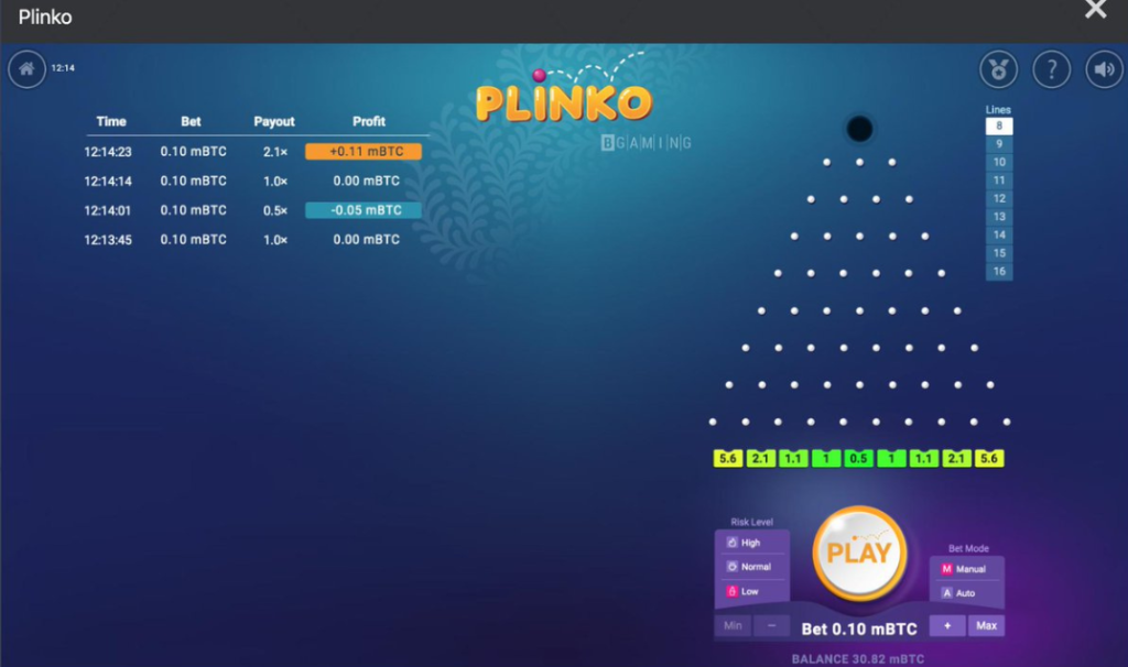 plinko играть