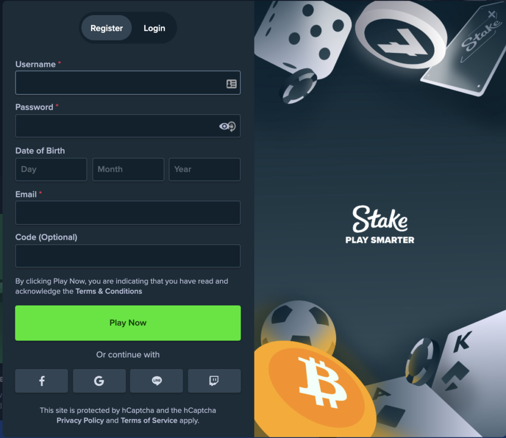 stake регистрация